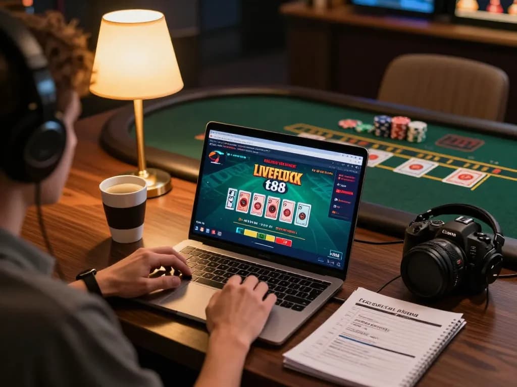 Engage with tt88 link while playing a thrilling online blackjack game at home.