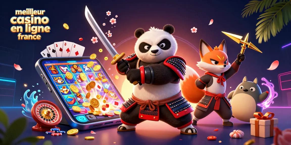 Engage with the thrilling environment of the meilleur casino en ligne france, featuring vibrant gaming elements and dynamic characters.