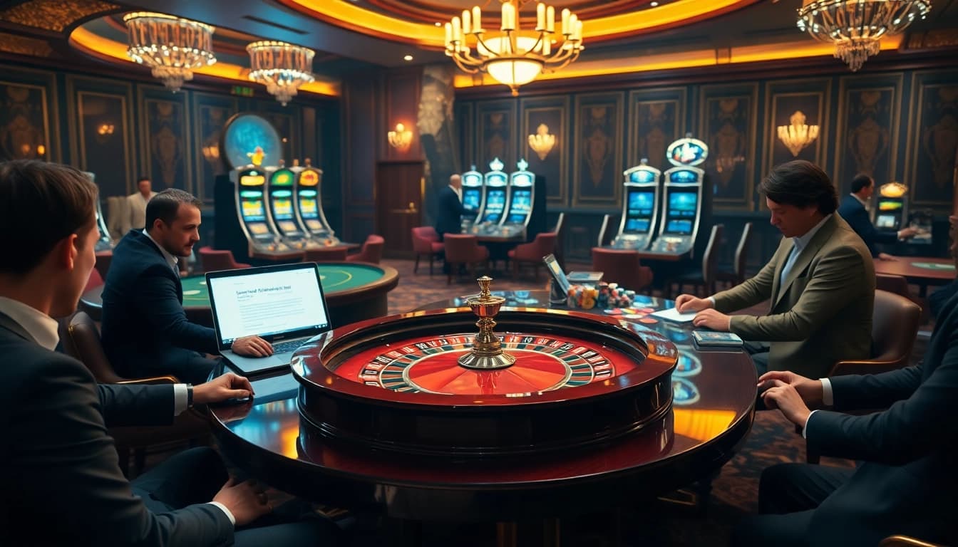 Engaging players at a roulette table exemplifying the hidden wiki's allure in a casino.