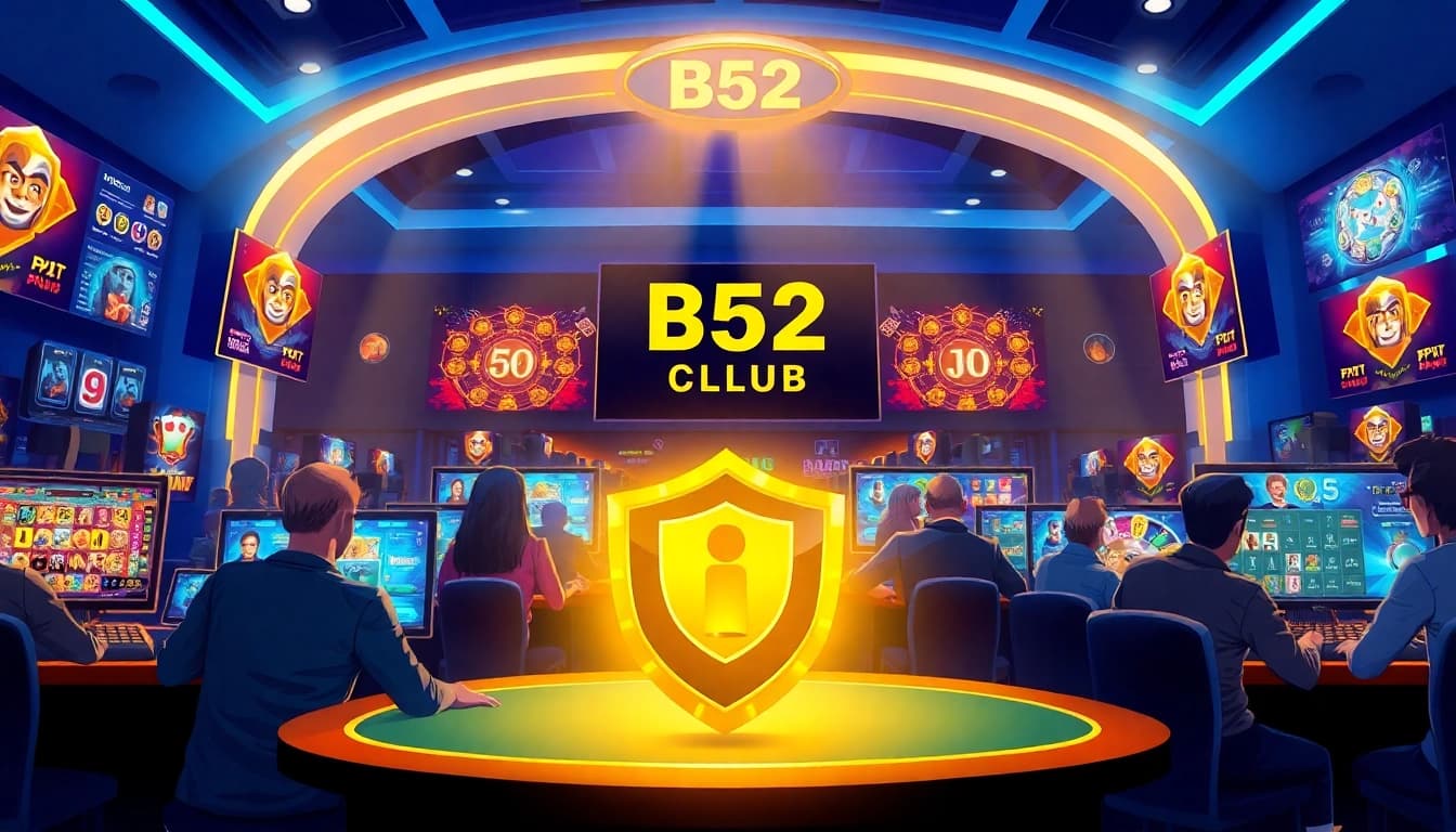 B52 Club online gaming environment showcasing players enjoying various casino games in a vibrant, secure setting.