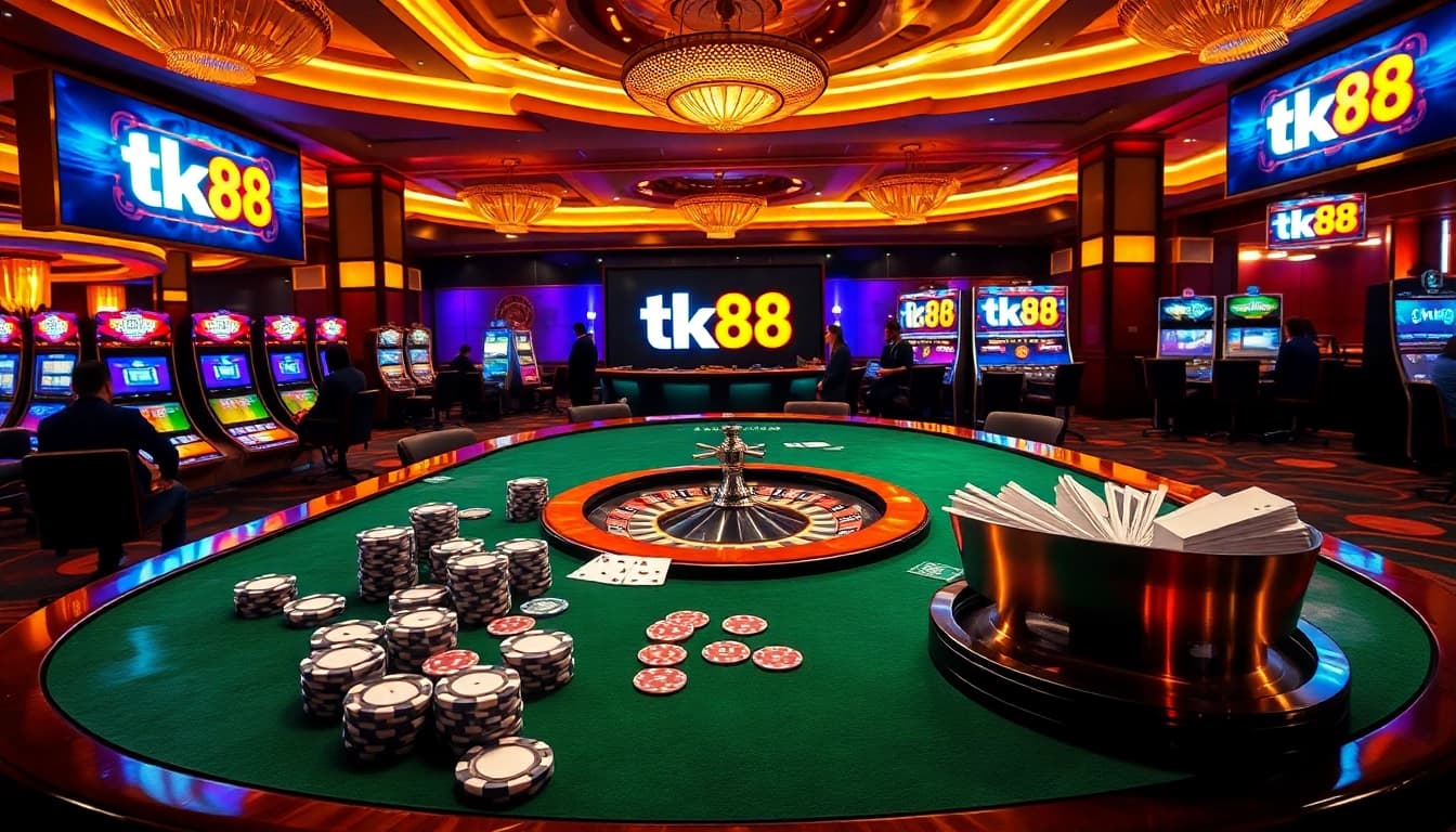 Experience the thrill of tk88 with vibrant casino elements and exciting gameplay.