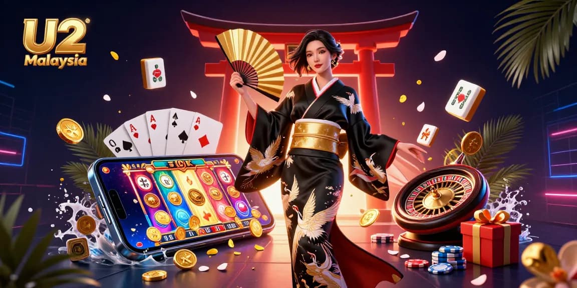 Engage with thrilling U2 Malaysia slot games featuring an elegant scene with vibrant colors.