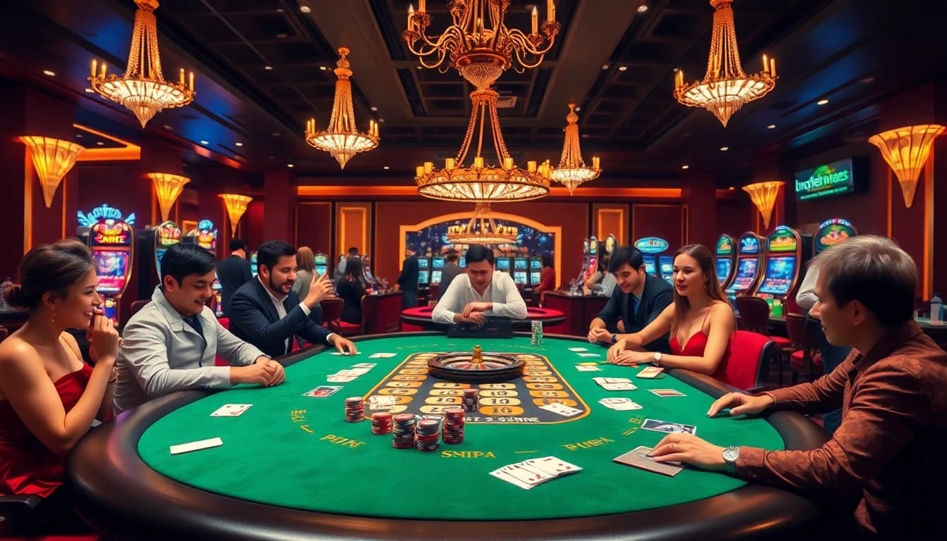 Experience the excitement of nhà cái XX88 with a thrilling poker game featuring vibrant atmosphere and elegant casino elements.