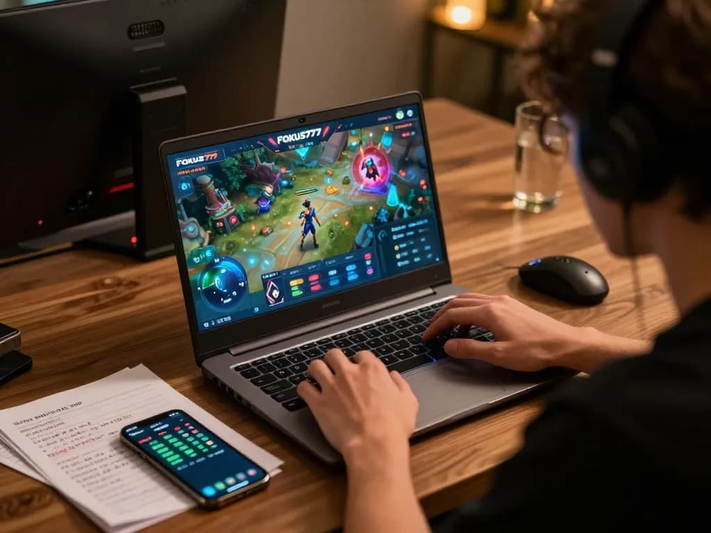 Experience intense gameplay with Fokus777 as players strategize for winning bets.