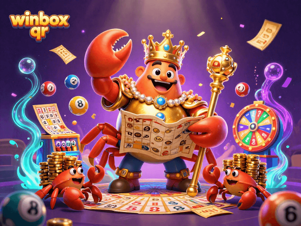 Experience thrilling wins with winbox qr in a vibrant lottery-themed illustration