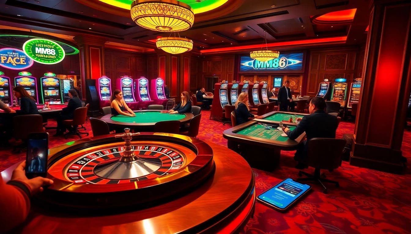 Experience the thrill of the casino with MM88 link at vibrant poker tables and roulette wheels.
