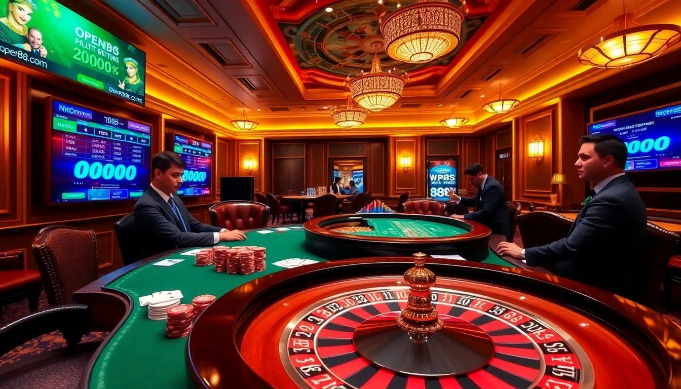Experience thrilling gameplay at open88.com with vibrant casino games and poker action.