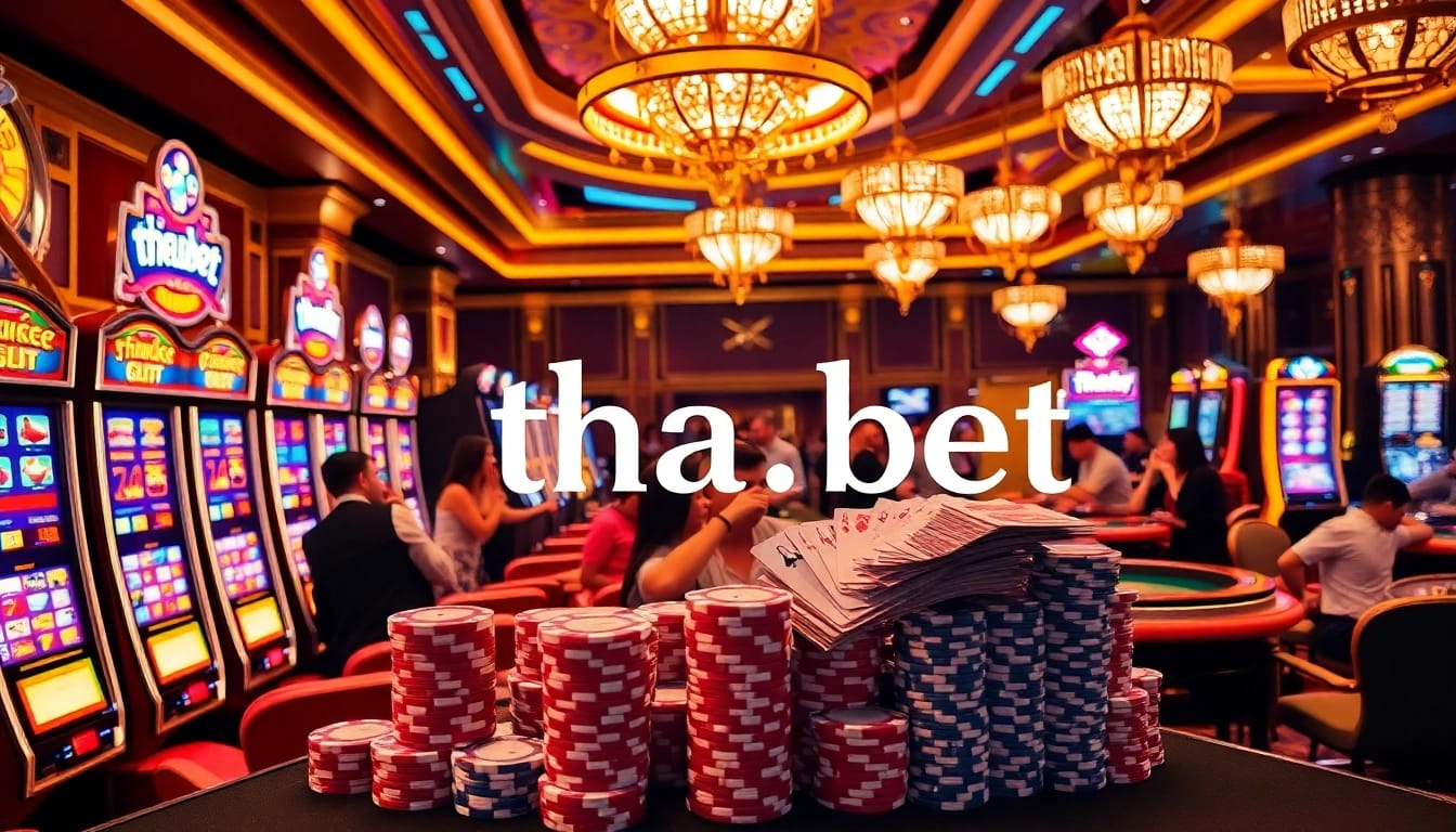 Experience the excitement of thabet casino with vibrant slot machines and engaging poker tables.