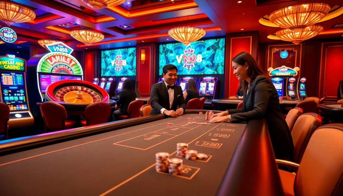 Feel the thrill of VN88's online casino with engaging poker and slot game action.