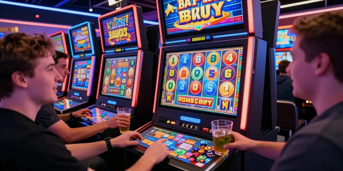 Experience thrilling Bonus Buy slots at key UK casinos 2026 with vibrant digital gaming.