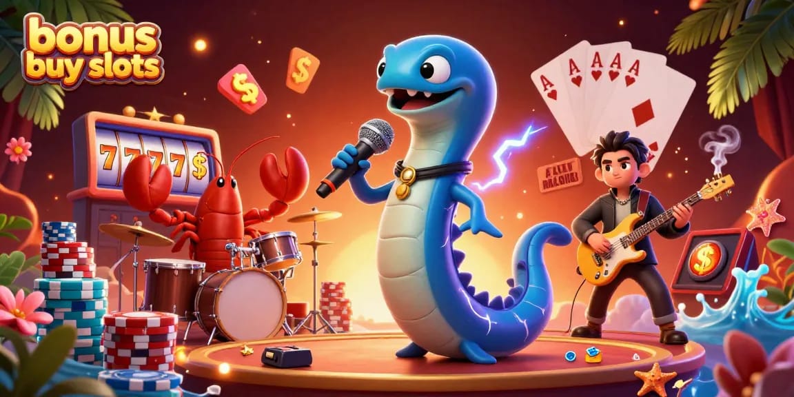 Experience thrilling bonus buy slots with an electric eel DJ and dynamic underwater casino band.