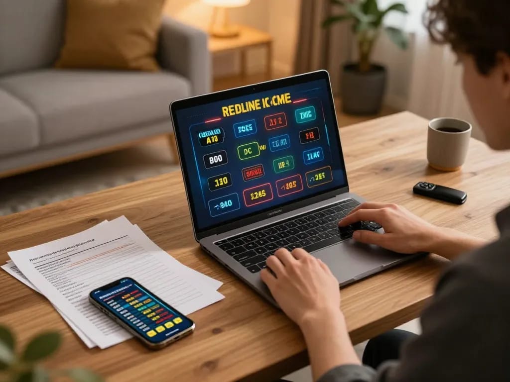 Engaged user exploring xocdiavn online gaming strategies with laptop on home gaming setup