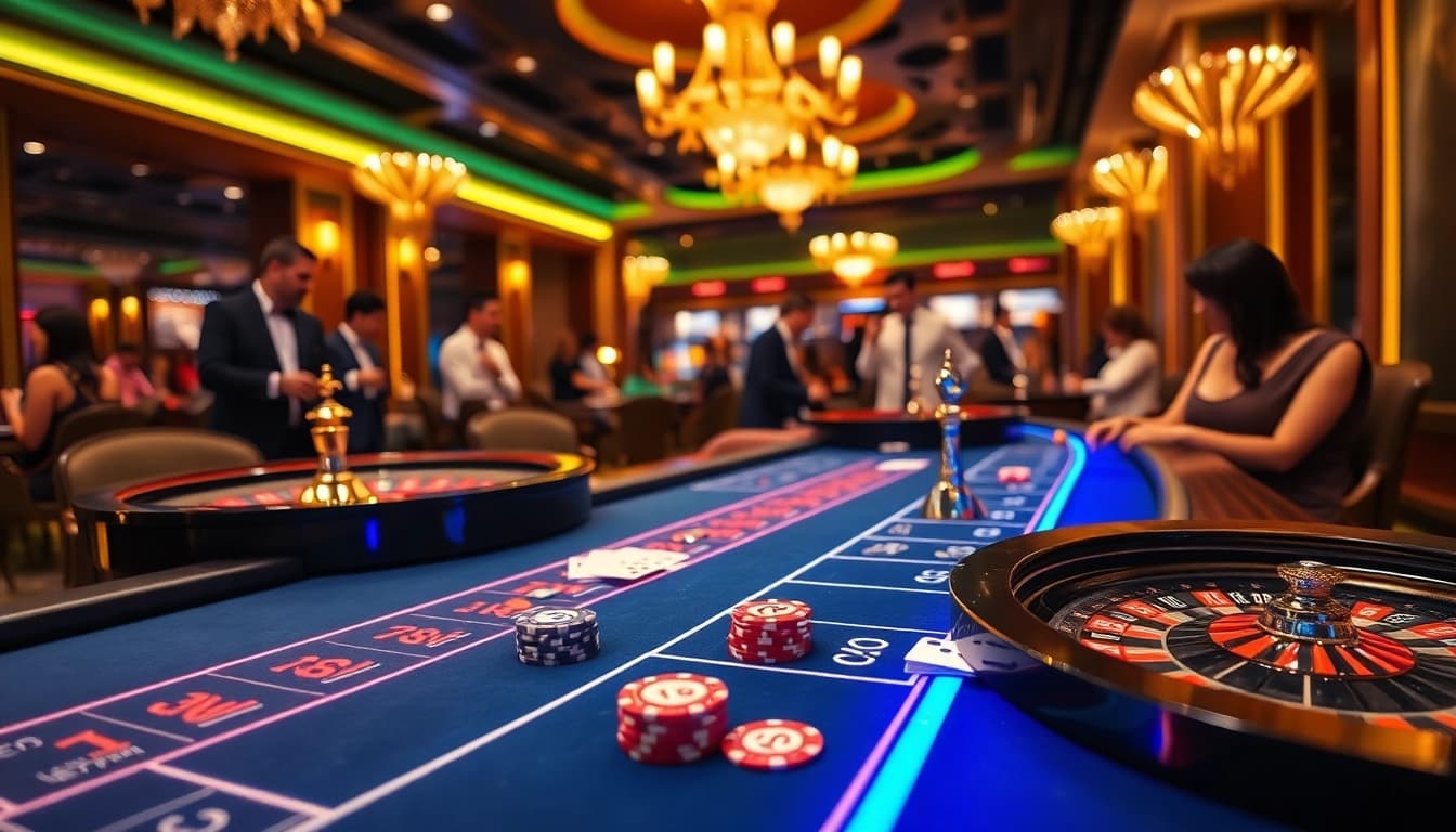 Experience high-stakes excitement at C168 casino with vibrant gaming tables and thrilling action.