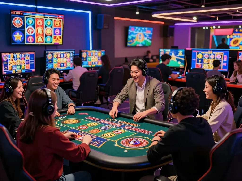 Players enjoying an immersive 789win live casino experience with vibrant graphics and engaging gameplay.