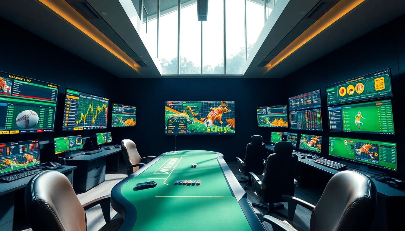 Dynamic betting environment with NK88 branding showcasing engaging interfaces and modern gaming elements.