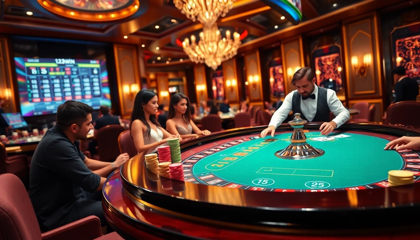 Experience the thrill of winning at 123win with vibrant casino action and professional dealers.