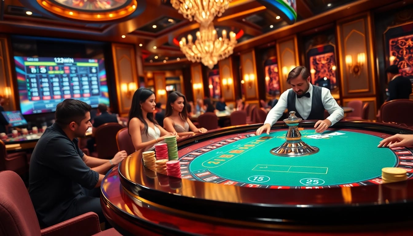 Experience the thrill of winning at 123win with vibrant casino action and professional dealers.