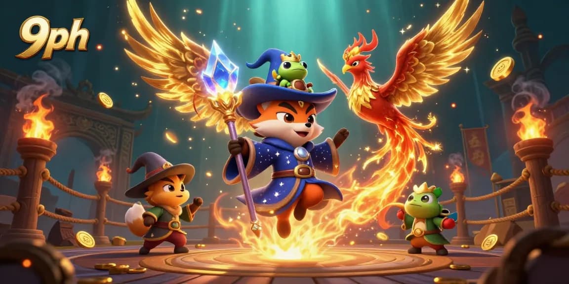 Engage with exciting 9ph gaming and rewards in this vibrant, dynamic casino scene.