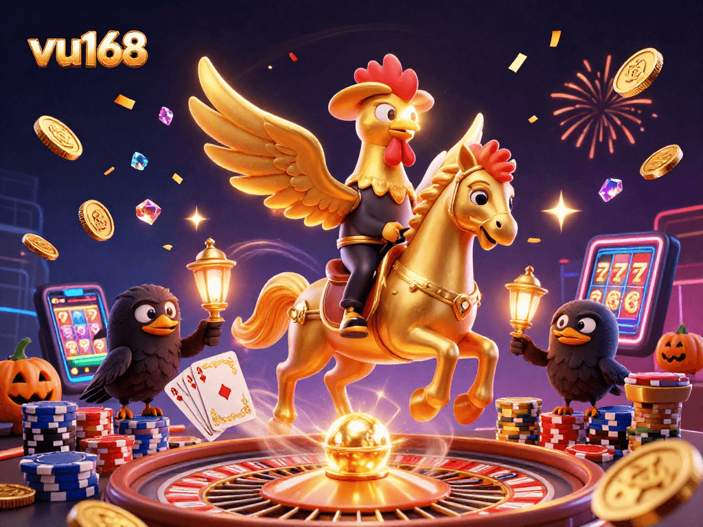 Experience thrilling casino action with vu168 as the golden rooster leads enchanted gaming adventures.
