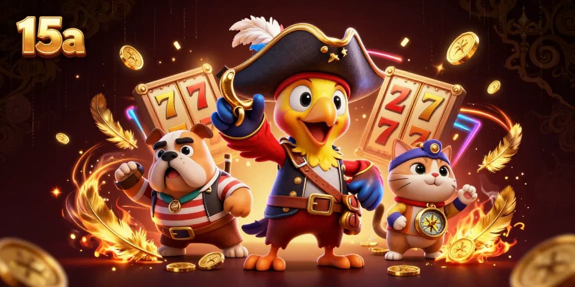 O 15a oferece opções de jogos com rolos de slot e centenas de moedas de apostas.