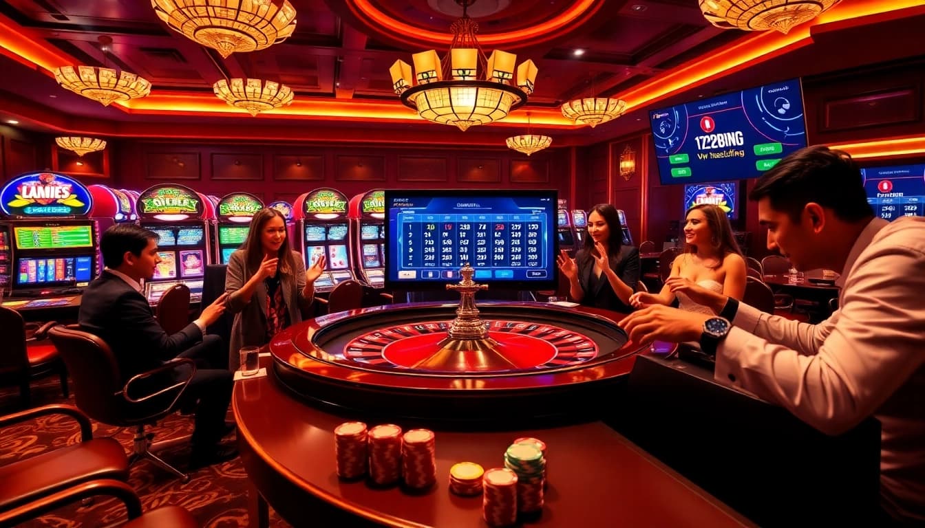Engaging betting scene at https://123b.ing/ highlighting vibrant casino gameplay excitement.