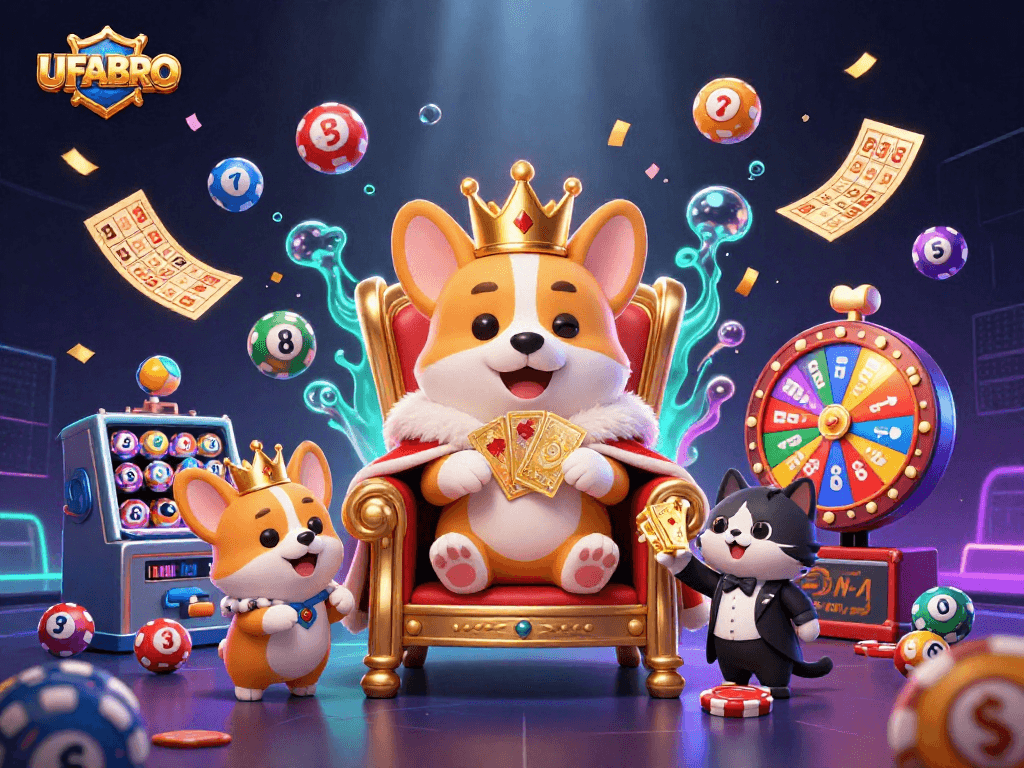 Experience thrilling gameplay at UFABRO, highlighted by vivid 3D characters and engaging casino elements.