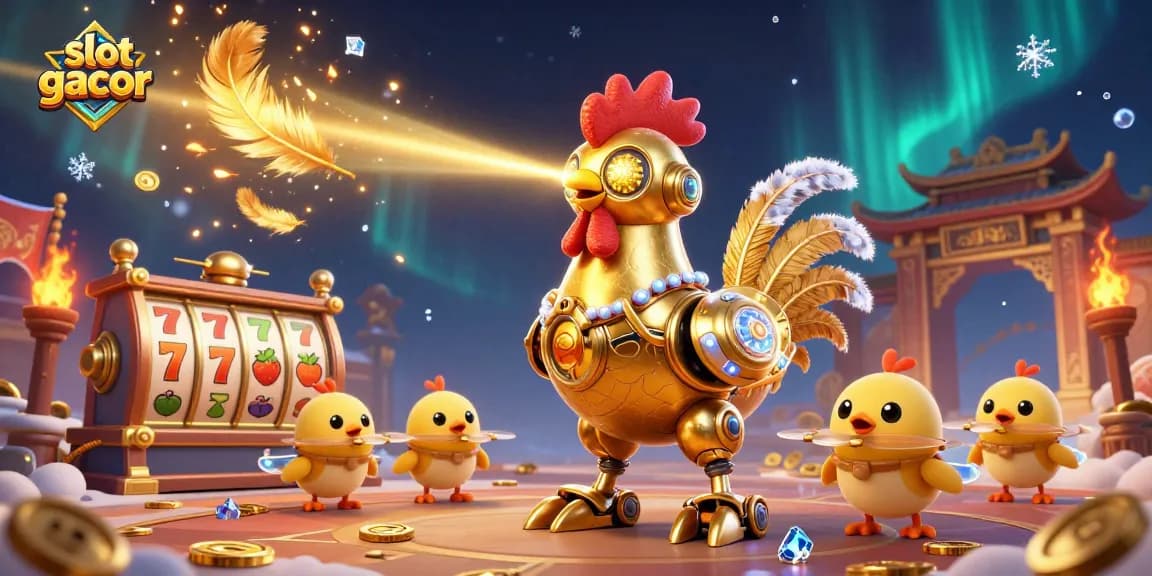 Engage with slot gacor, a vibrant 3D scene of dynamic characters and exciting gambling elements!