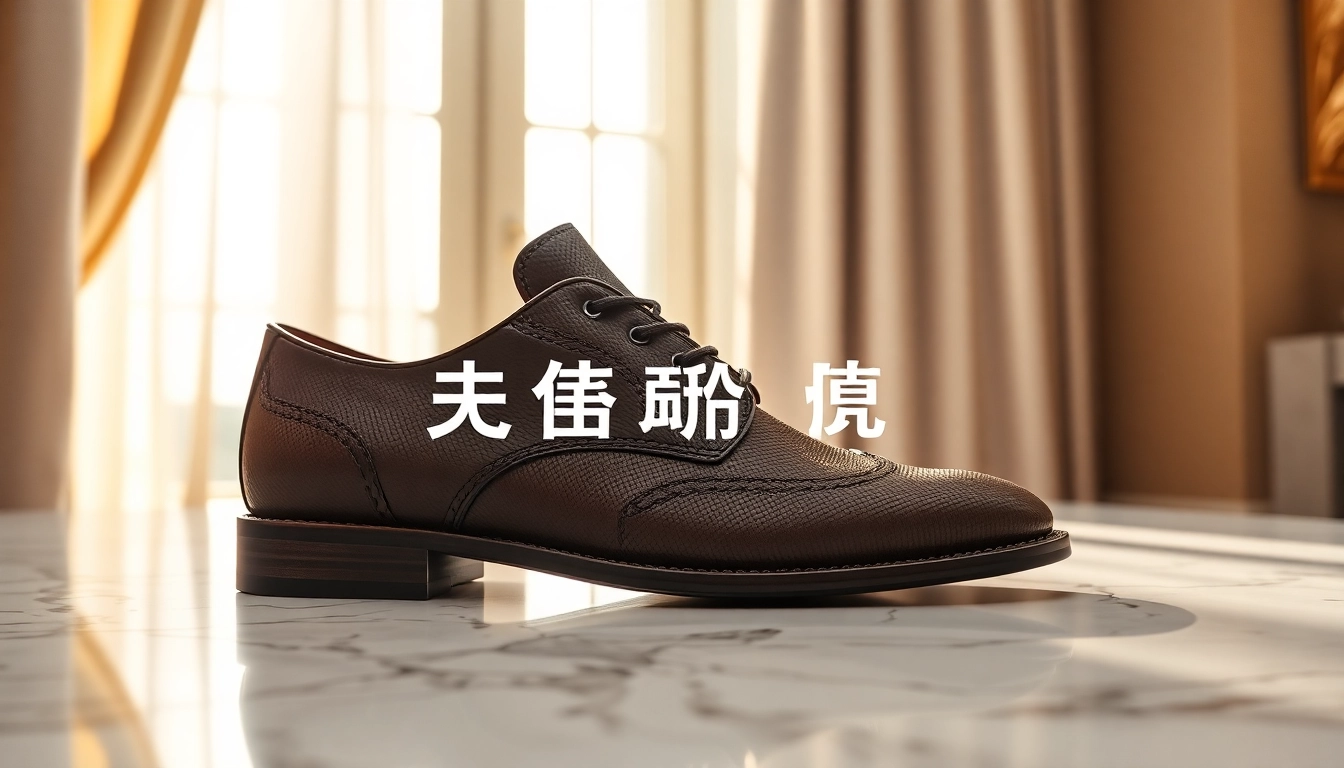 魅力的优塔鞋子在大理石表面上，展現其精緻的設計特色。