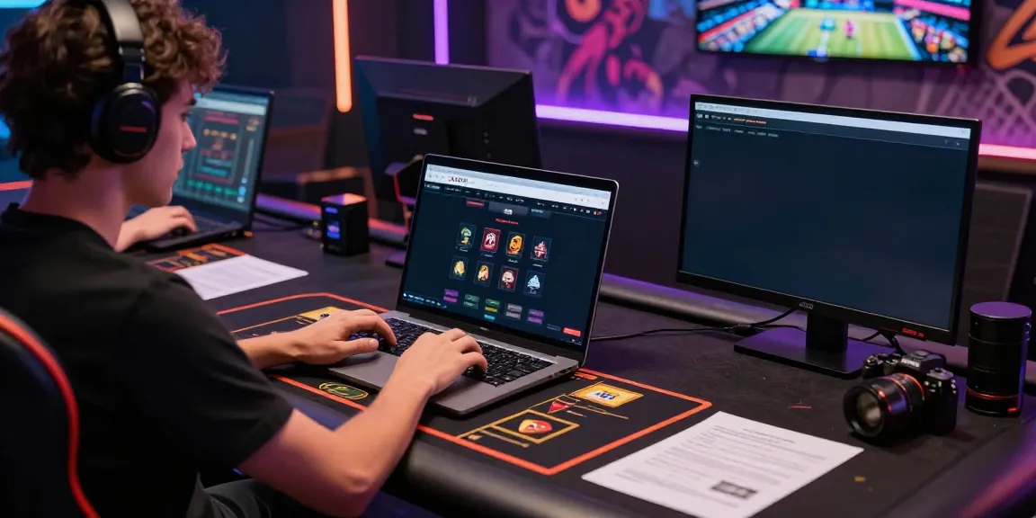 Player immersed in the XX88 online gambling experience at a stylish gaming desk.