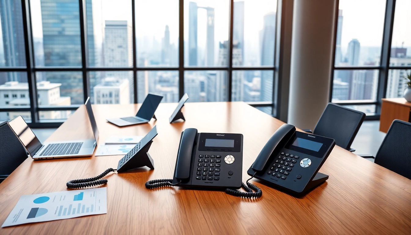 Utilize small business phone service effectively in a modern office environment.