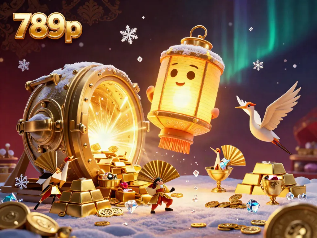 Engage in exhilarating gaming at 789p with a floating golden spirit above a luxurious casino scene.