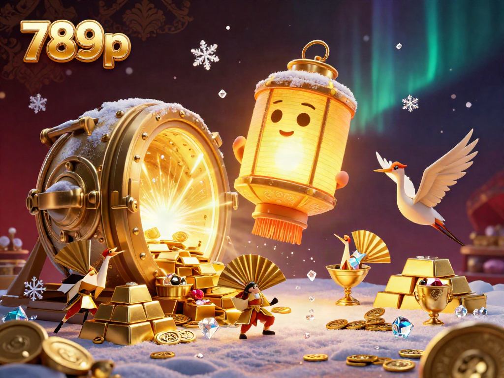 Engage in exhilarating gaming at 789p with a floating golden spirit above a luxurious casino scene.