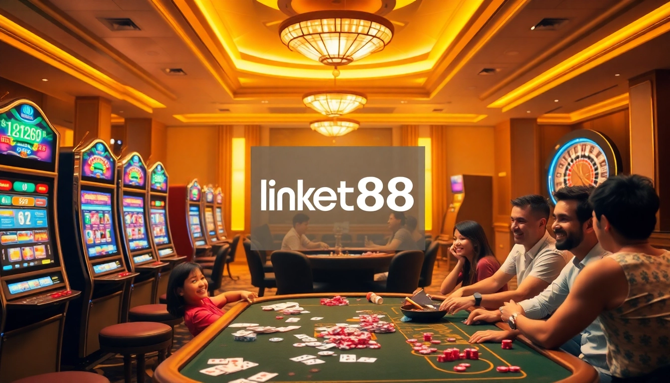 Experience the excitement of gambling with link bet88 at a luxurious casino filled with vibrant games.