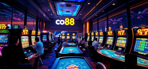Engaged players enjoying a live casino experience at co88, showcasing excitement and innovation in online gambling.