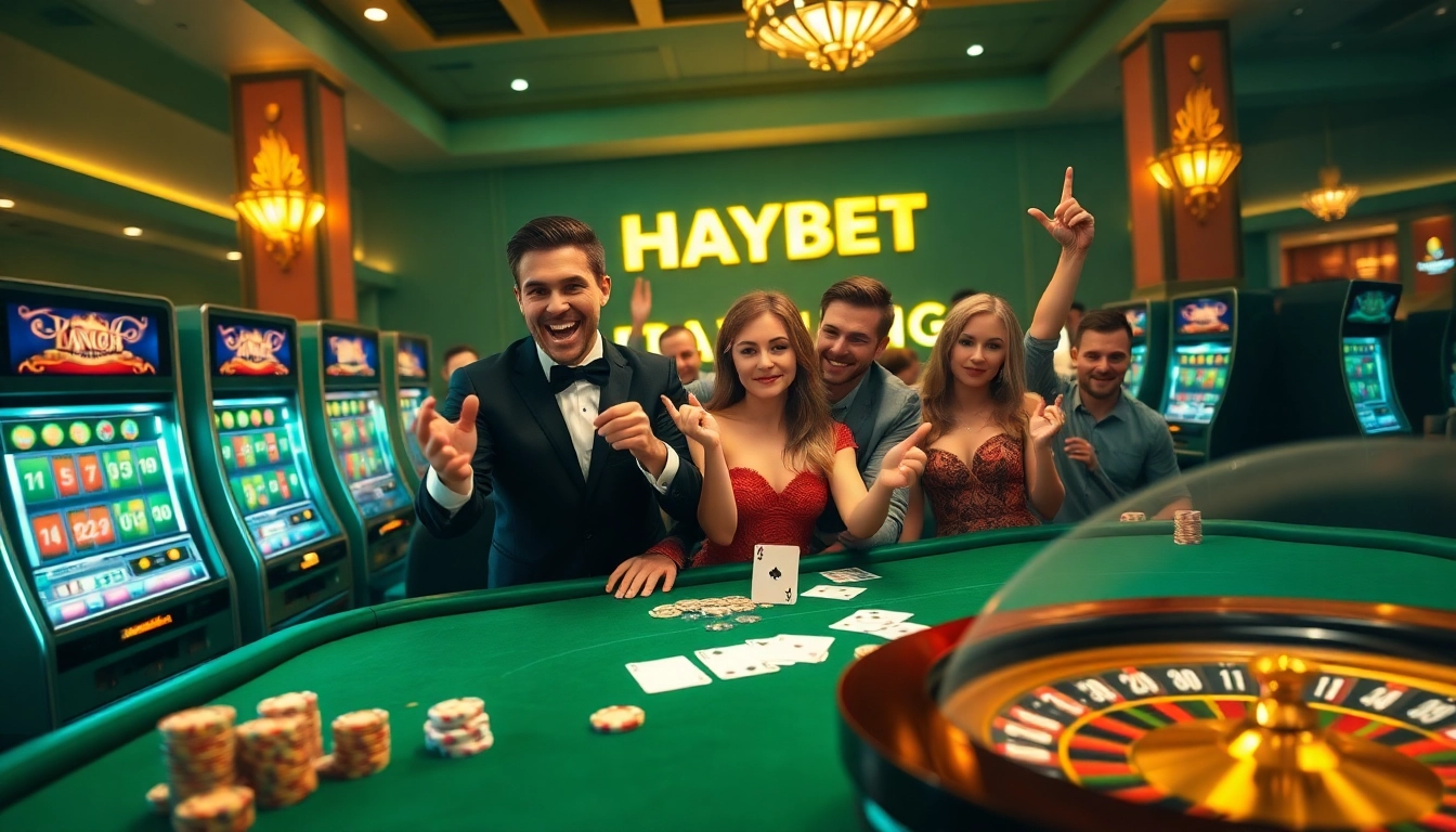 Experience the thrill of winning with HAYBET's online casino interface featuring vibrant gaming elements.
