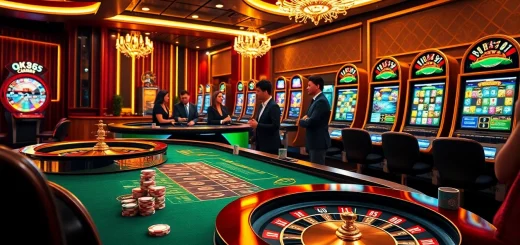 Experience the thrilling betting atmosphere at OK365 com with vibrant casino games and professional dealers.
