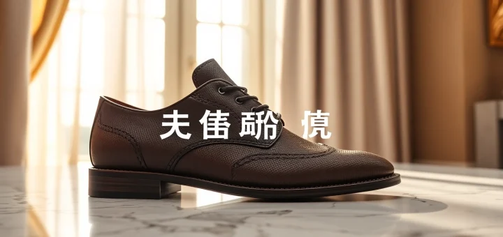 魅力的优塔鞋子在大理石表面上，展現其精緻的設計特色。