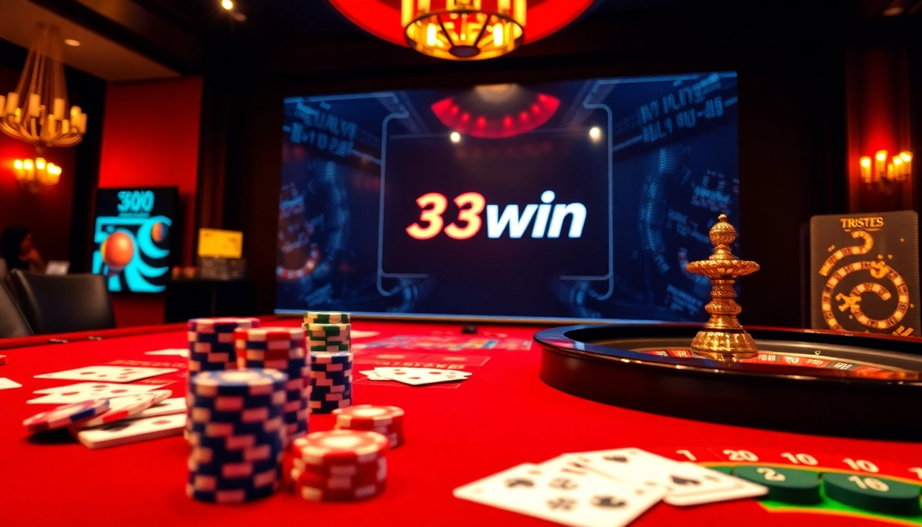 Engaging players enjoying a thrilling game at 33win's luxurious online casino interface.