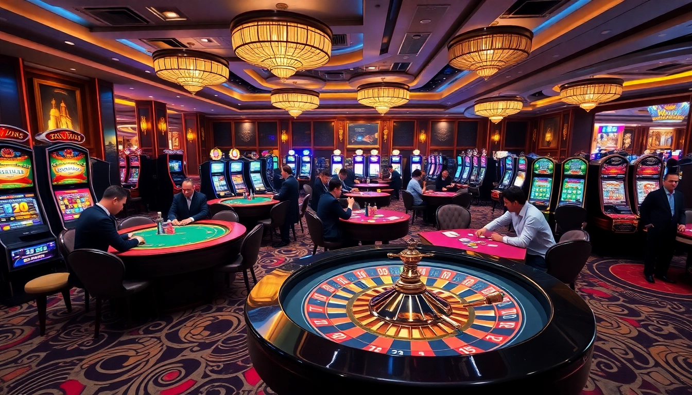 Experience thrilling gameplay at 98win with vibrant casino tables and engaging slot machines.