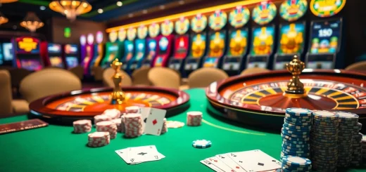 Experience high-stakes gaming at https://123b.ing/ with vibrant casino tables and excited players.