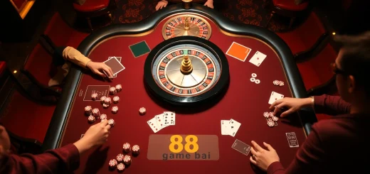 Experience thrilling gameplay in 68 game bài with vibrant poker action and luxurious casino elements.