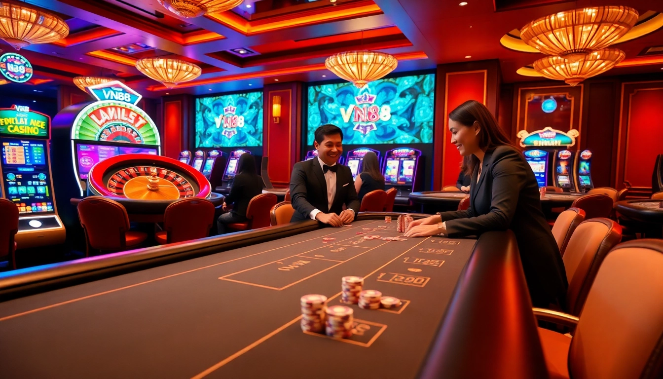 Feel the thrill of VN88's online casino with engaging poker and slot game action.
