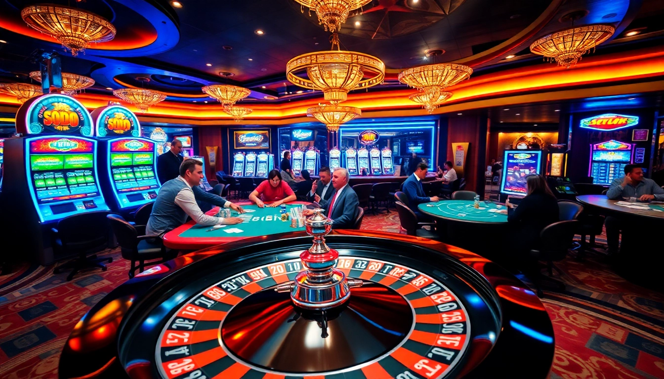 Experience the adrenaline of SODO Casino with vibrant gaming action and luxury.