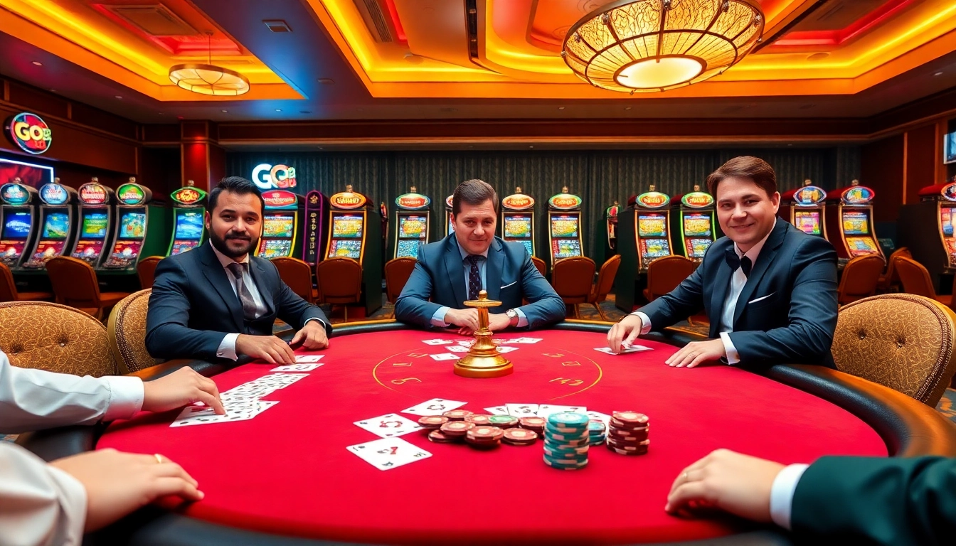 Experience thrilling gameplay at GO 88 casino with vibrant poker action and luxurious ambiance.