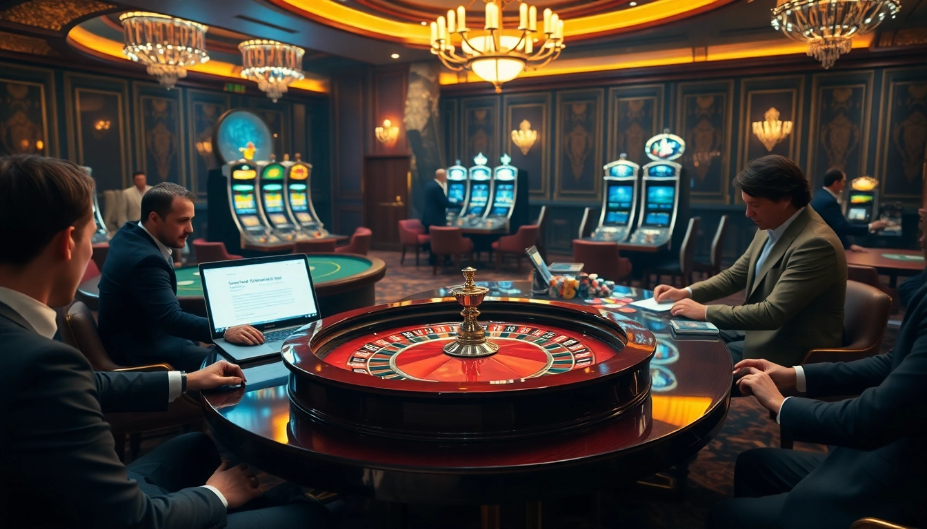 Engaging players at a roulette table exemplifying the hidden wiki's allure in a casino.