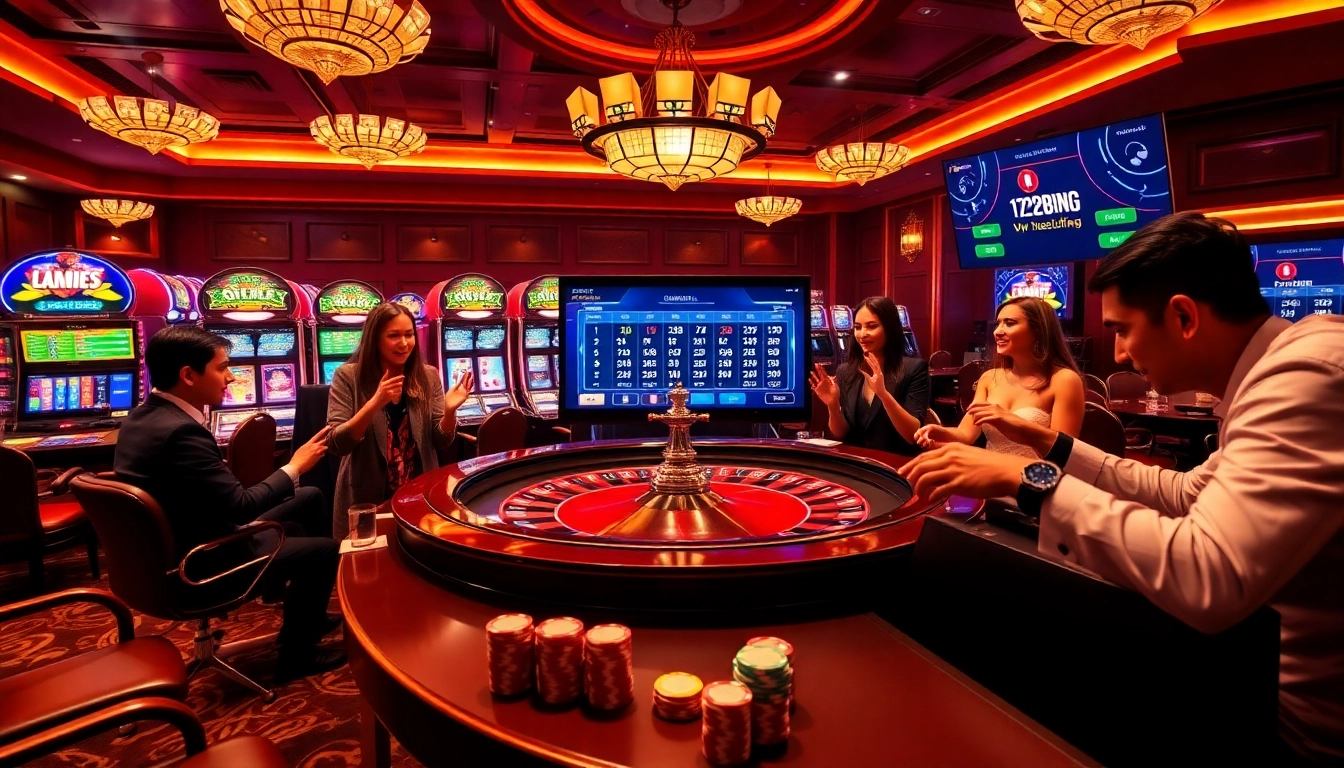 Engaging betting scene at https://123b.ing/ highlighting vibrant casino gameplay excitement.