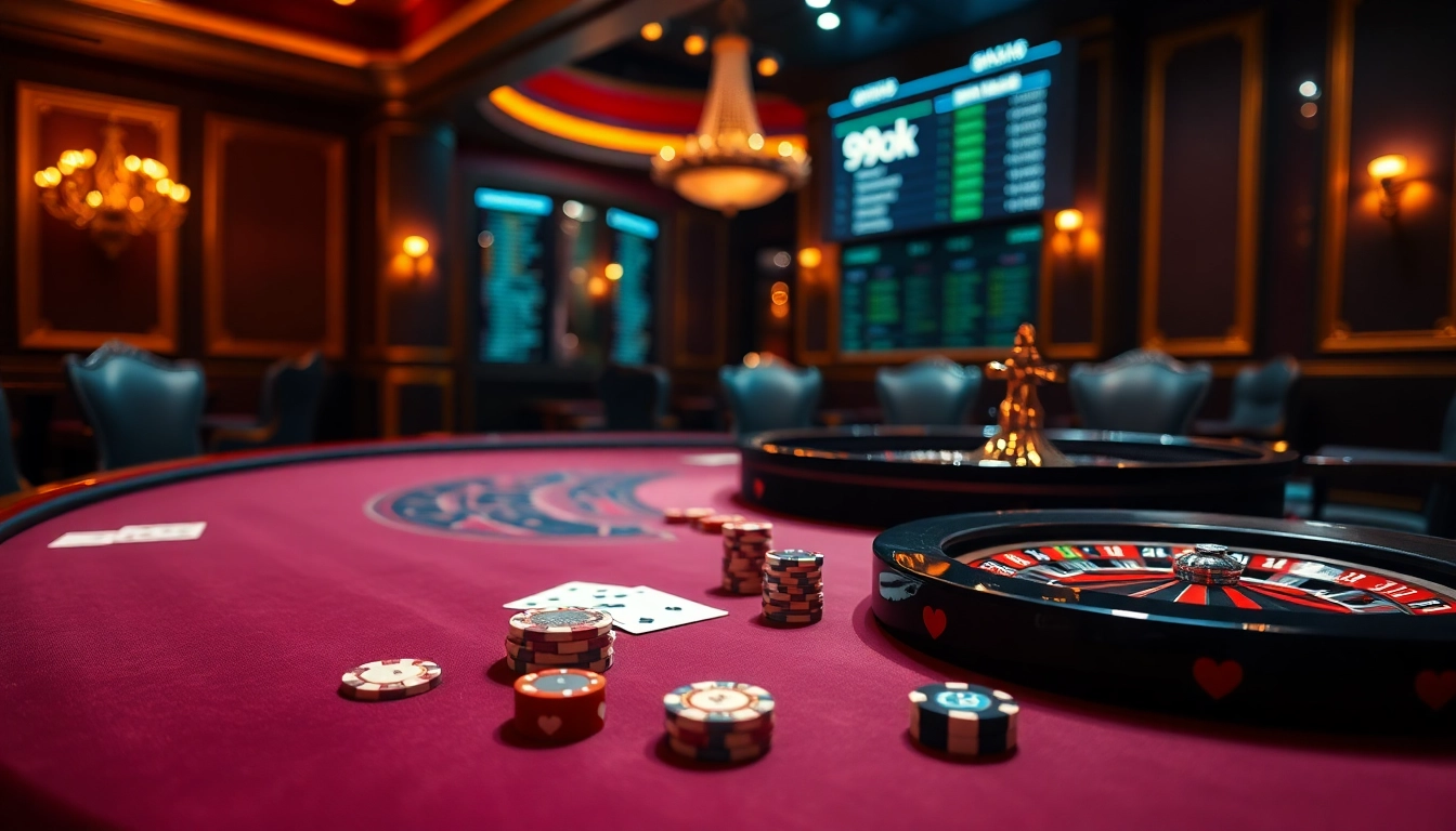 Experience the thrill of high-stakes gaming at 99ok's luxurious casino.
