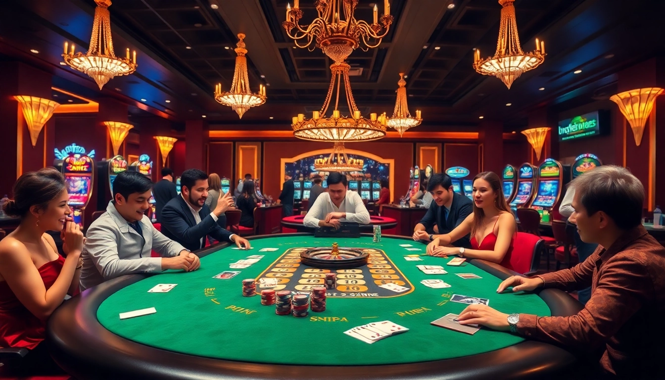 Experience the excitement of nhà cái XX88 with a thrilling poker game featuring vibrant atmosphere and elegant casino elements.