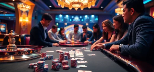 K88 gaming table with poker chips and cards creating a thrilling casino atmosphere.