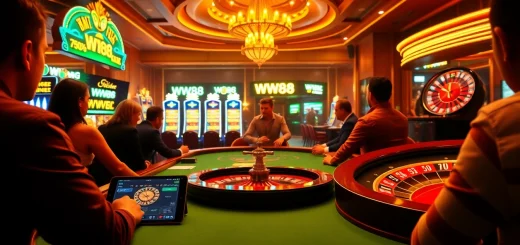 Experience the thrill of gambling at WW88 with engaging casino tables and vibrant slots.
